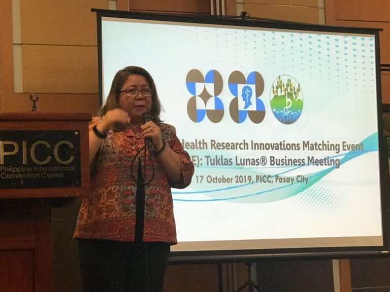 Herbanext President Philip Cruz at Philippine Health Research Innovations Matching Event