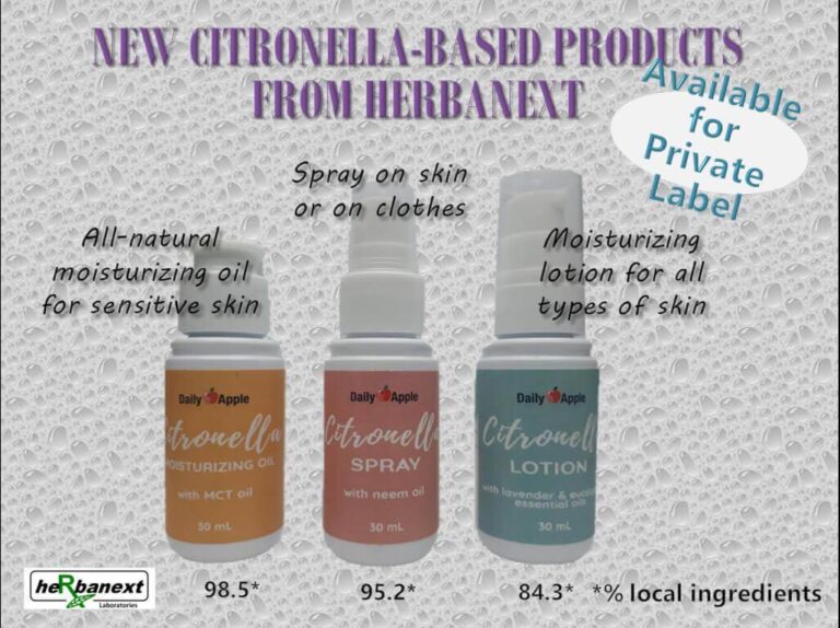 Essential Oils New Citronella-Based Products from Herbanext